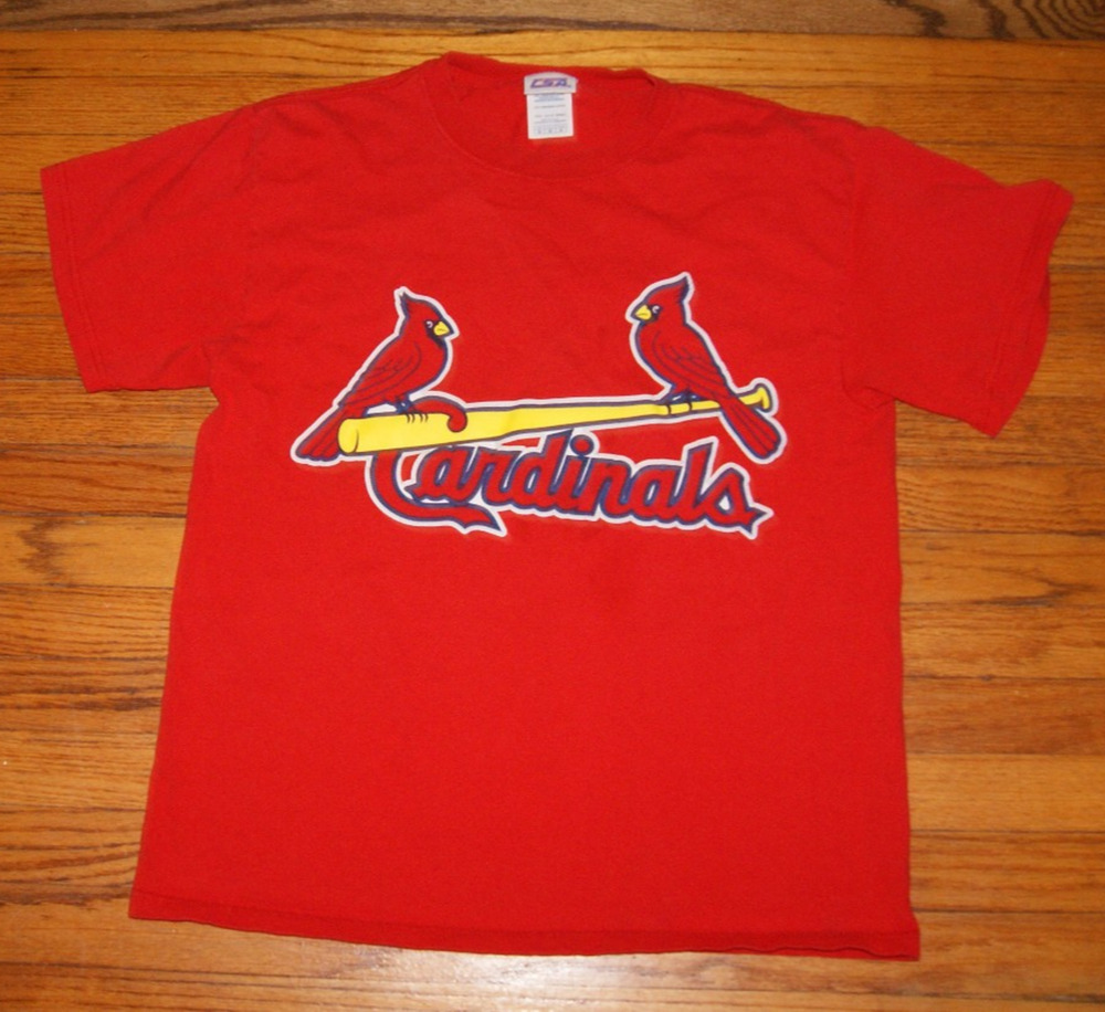 St Louis Cardinals #1 DAD Red Medium TShirt CSA Vintage Y2K